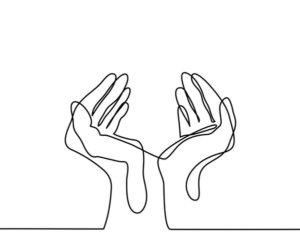 Händer palms grupp — Stock vektor