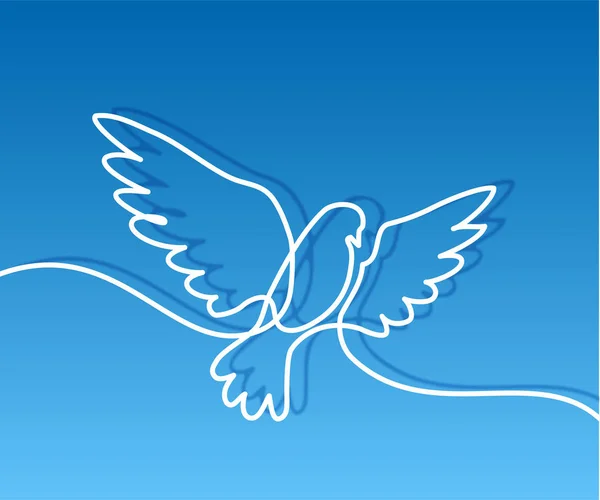 Logo de la paloma voladora — Archivo Imágenes Vectoriales