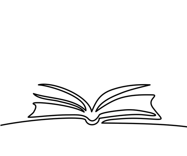 Symbolic sketch of open book Royalty Free Vector Image