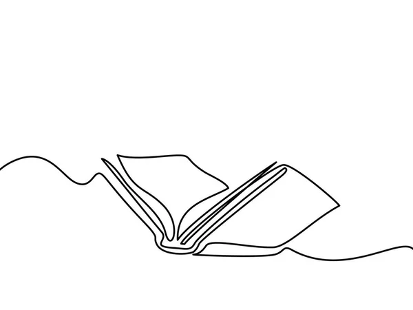 Відкрита книга зі сторінками ізольовані на білому — стоковий вектор
