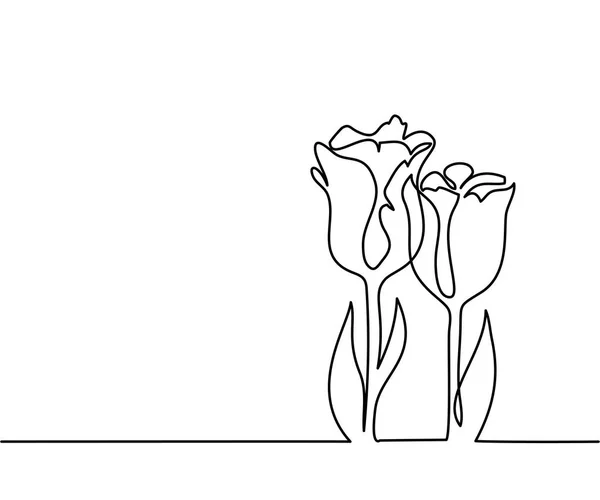 Güzel çiçek Çizim — Stok Vektör