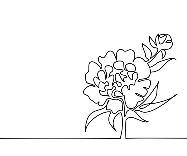 Tekening van de mooie bloem — Stockvector