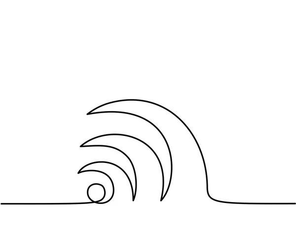 Signe abstrait wi-fi . — Image vectorielle