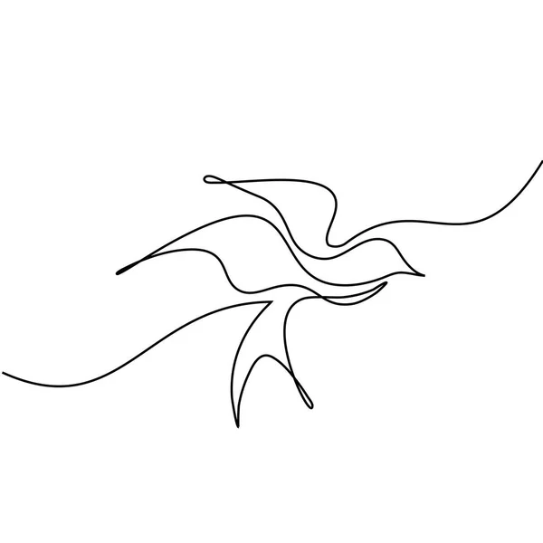 Vliegende vogel logo — Stockvector