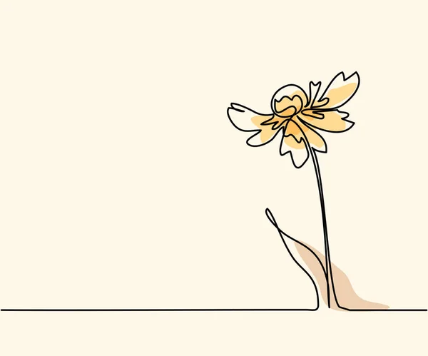 Rysunek piękny kwiat — Wektor stockowy