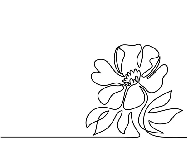 Dibujo de hermosa flor — Vector de stock