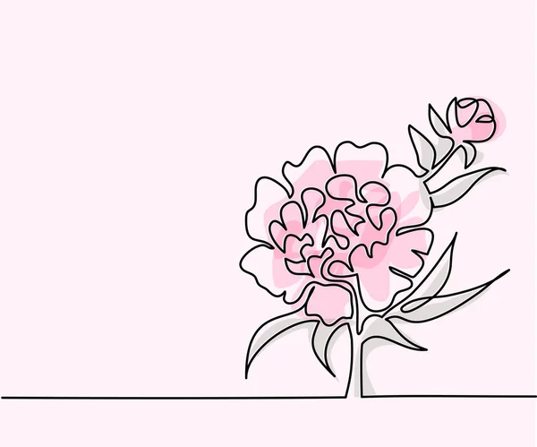 Zeichnung der schönen Blume — Stockvektor