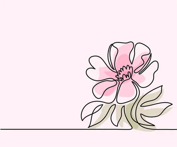 Dessin de belle fleur — Image vectorielle