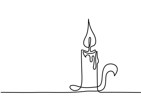 Рождественская свеча — стоковый вектор
