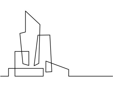 Bina Cityscape hat sanat siluet.