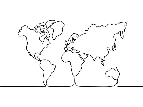Karta över jorden — Stock vektor