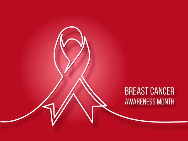 Design de logotipo da fita de crachá de caridade de câncer de mama —  Vetores de Stock
