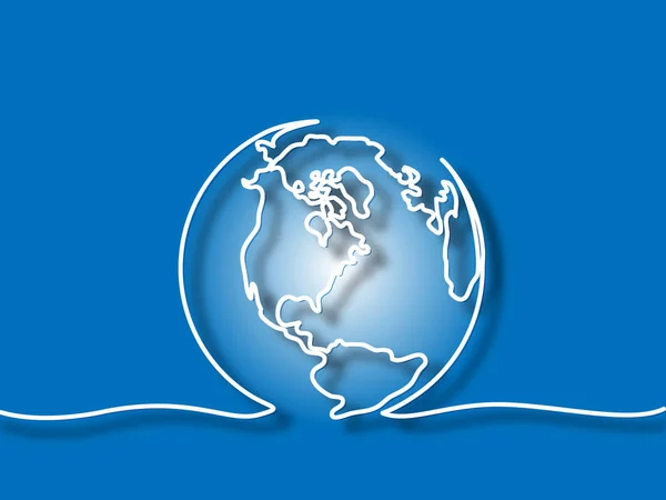 Globe de la Terre — Image vectorielle