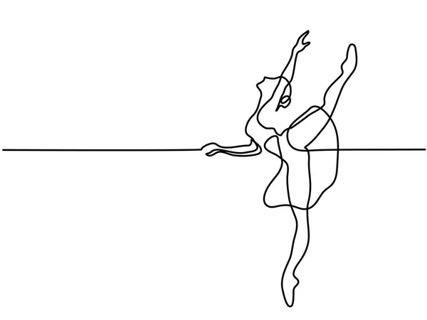 Ballet danser ballerina — Stockvector