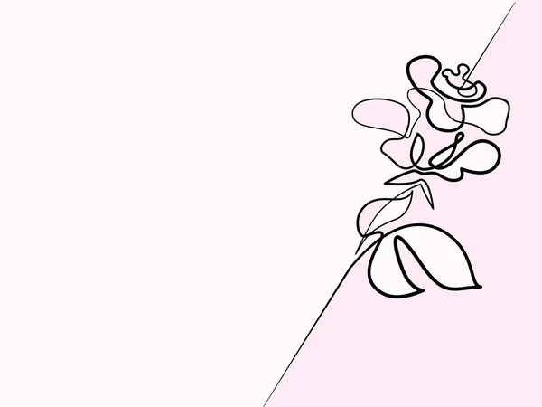 Güzel gül çiçek logosu — Stok Vektör