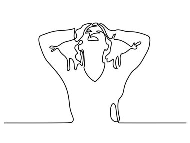 kadın umutsuzluk içinde çığlığı