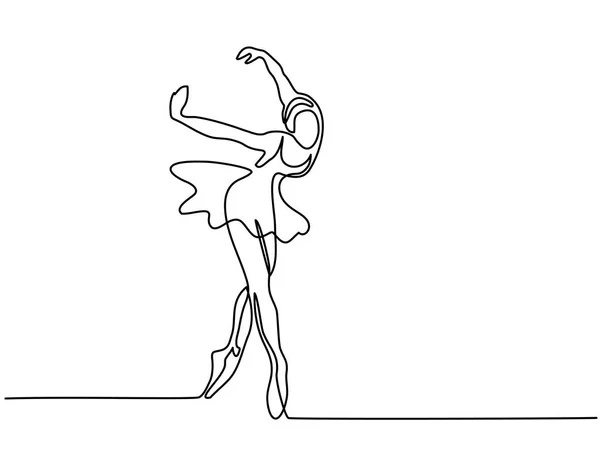 Ballet danser ballerina — Stockvector