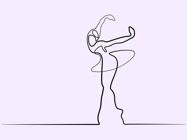 Ballet danser ballerina — Stockvector