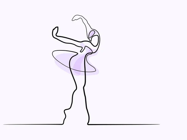 Balett táncos balerina — Stock Vector