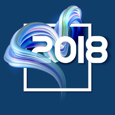 2018 yeni yıl renkli arka plan