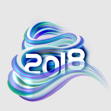 2018 yeni yıl renkli arka plan