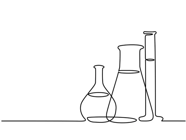 Resíduos químicos de laboratório — Vetor de Stock