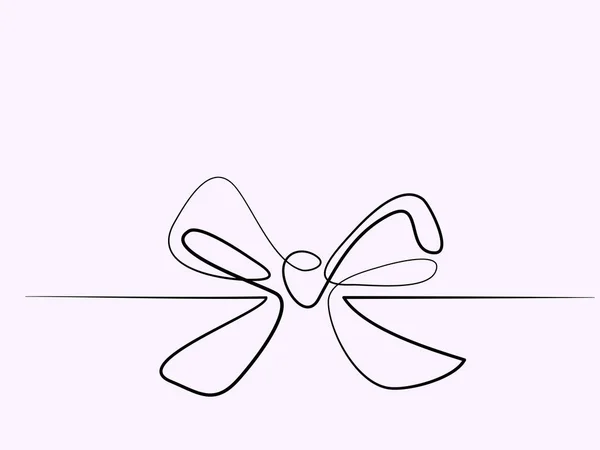 Рождественский узел бабочки — стоковый вектор
