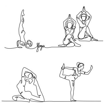 Kadın egzersiz yoga poz yapmak