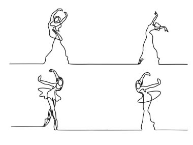 Bale dansçısı balerin ayarla