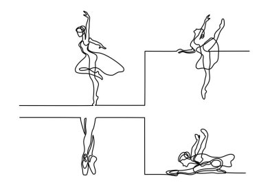 Bale dansçısı balerin ayarla