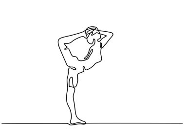 Kadın egzersiz yoga poz yapmak