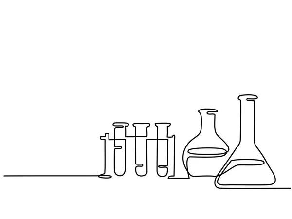 Resíduos químicos de laboratório — Vetor de Stock