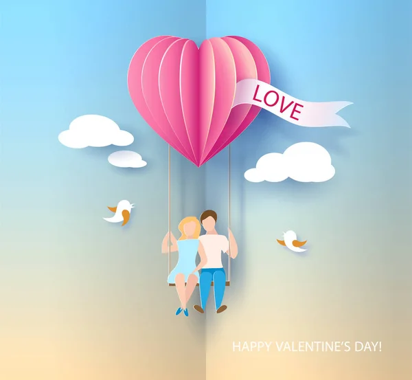Valentines day card — Stock Vector