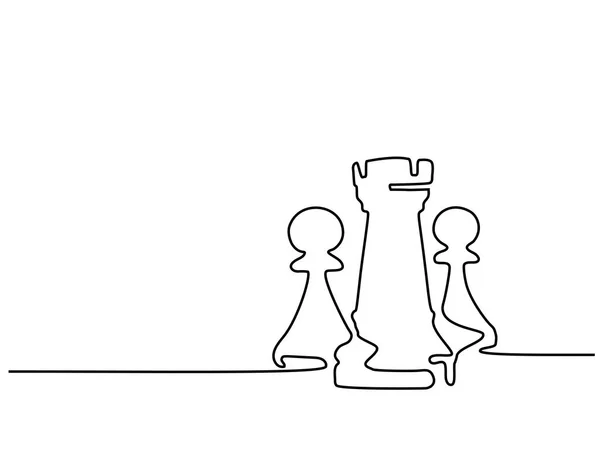 Pièces d'échecs reine et roi — Image vectorielle