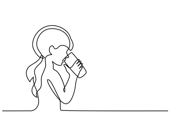 Girl Drinking Water Stock Vectors Royalty Free