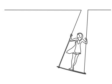 Kız sallanıyor salıncakta