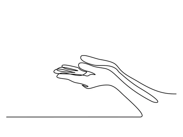 Hände Handflächen zusammen — Stockvektor