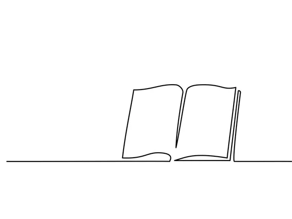 Libro abierto con páginas aisladas en blanco — Vector de stock