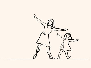 Aile anne ve kızı sinek