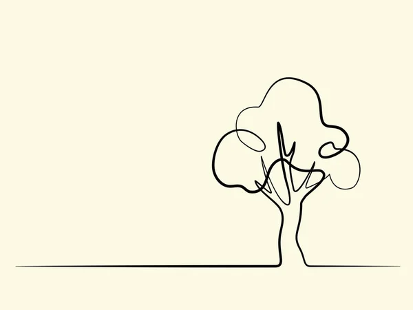 Logotipo da árvore. Ilustração vetorial — Vetor de Stock