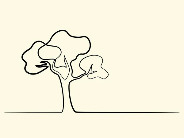 Tree logo. Vector illustration — Stock Vector