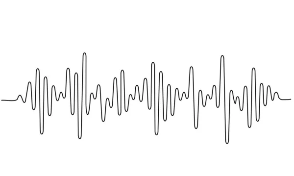 Concept d'acoustique du son, vibrations, ondes acoustiques — Image vectorielle