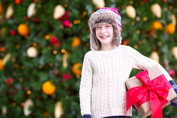 Boy at christmas time — Stock Photo, Image