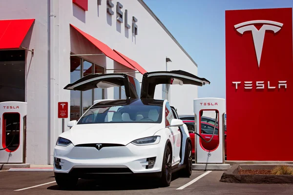 Tesla Model x Elektroauto — Stockfoto