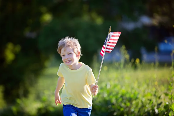 Kid at 4th of july — Stock Photo, Image