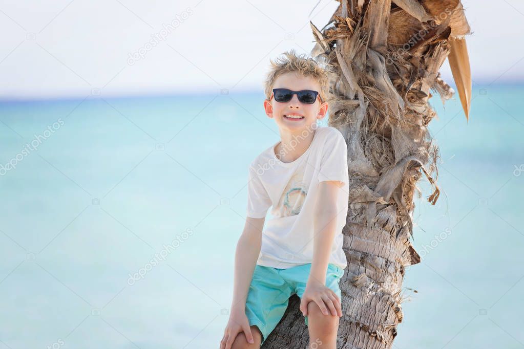 kid on vacation