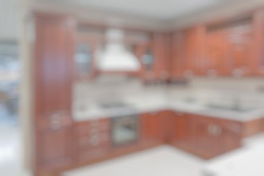 Mutfak arkaplanı bulanık