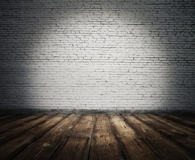 Tuğla duvarlı eski oda