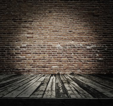 Tuğla duvarlı eski oda