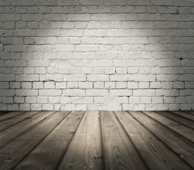 Tuğla duvarlı eski oda